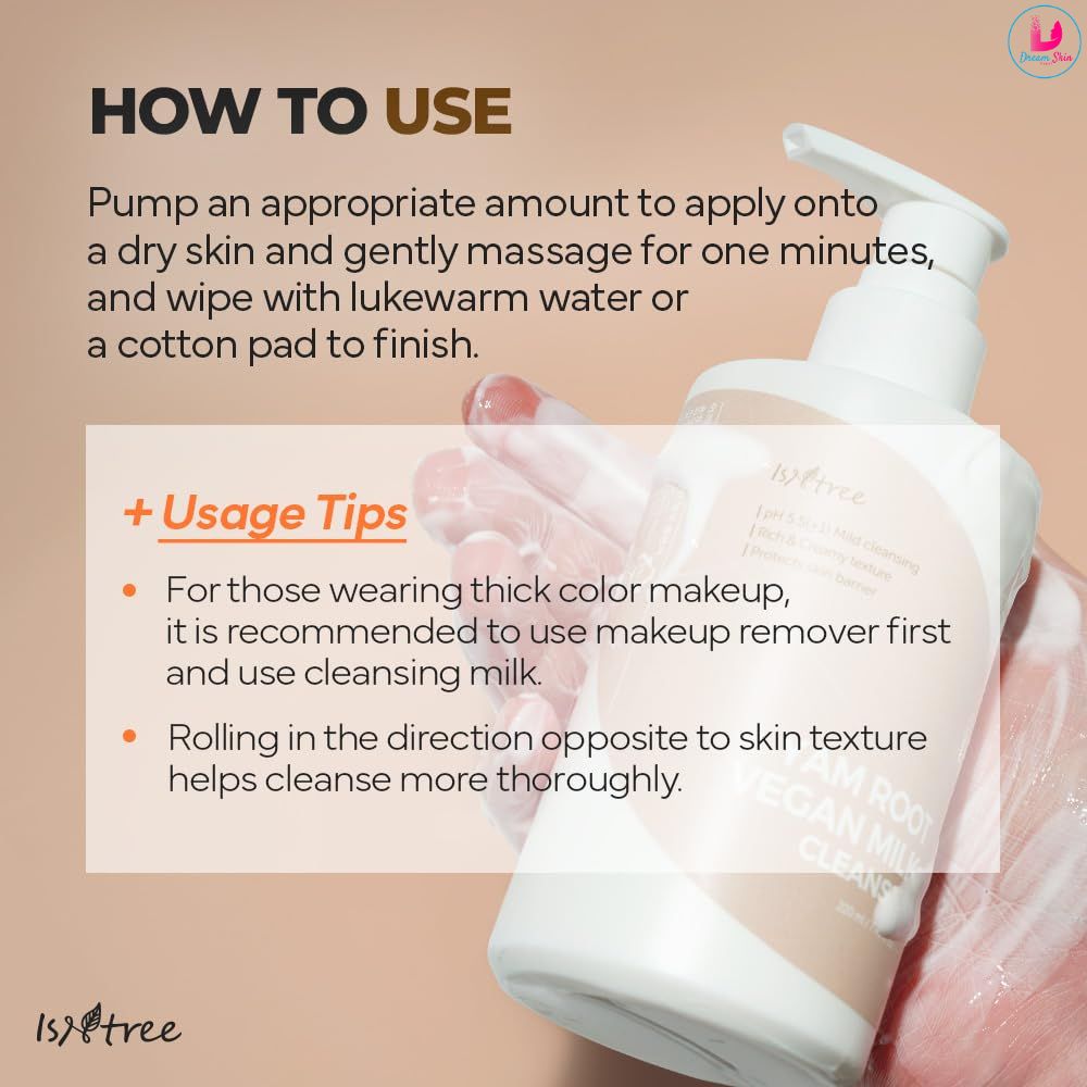 Isntree Yam Root Vegan Milk Cleanser [220ml]	